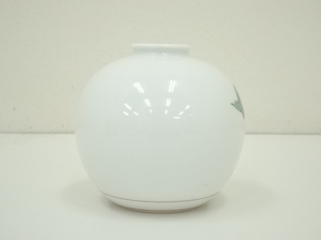 十四代酒井田柿右衛門 錦 一輪生 菊鳥文 一輪挿し 有田焼